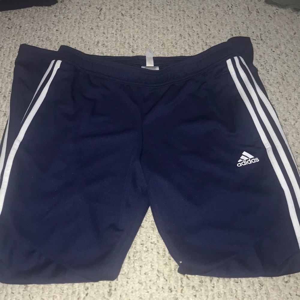 Navy Adidas Tapered Pants
